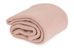 Lule Cotton Linear Quilt Dusky Pink