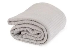 Lule Cotton Linear Quilt Grey 140 X 200cm