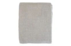 Lule Cotton Linear Quilt Grey 140 X 200cm 5 Lule Cotton Linear Quilt Grey 140 X 200cm -Broste Copenhagen Shop lule grey 4