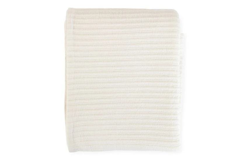Lule Cotton Linear Quilt Off White 240 X 260cm 2 Lule Cotton Linear Quilt Off White 240 X 260cm - Image 2