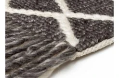 Merge Rug Charcoal -Broste Copenhagen Shop m e merge rug charcoal detail 2