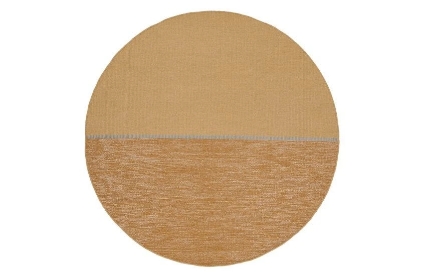 Linie Design Magnatized Ochre Rug Round 1 Linie Design Magnatized Ochre Rug Round