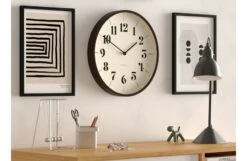 Hopscotch Wall Clock Dark Plywood -Broste Copenhagen Shop mrc225dply40 mr clarke hopscotch dark plywood style 2