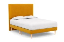 Shallow Divan Bed -Broste Copenhagen Shop n e newman headboard double velvet mustard light stem feet 1 1 1