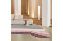 Nuances Rug Rounded Burgundy -Broste Copenhagen Shop n u nuances burgundy image lifestyle