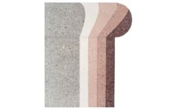 Nuances Rug Rounded Burgundy -Broste Copenhagen Shop n u nuances burgundy round 2