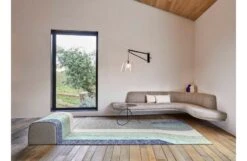 Nuances Rug Curve Nalad Blue -Broste Copenhagen Shop n u nuances naiad image lifestyle 1