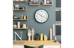Echo Number Three Wall Clock Black -Broste Copenhagen Shop n u number three echo black lifestyle 2