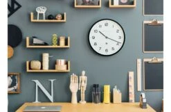 Echo Number Three Wall Clock Black -Broste Copenhagen Shop n u number three echo black lifestyle