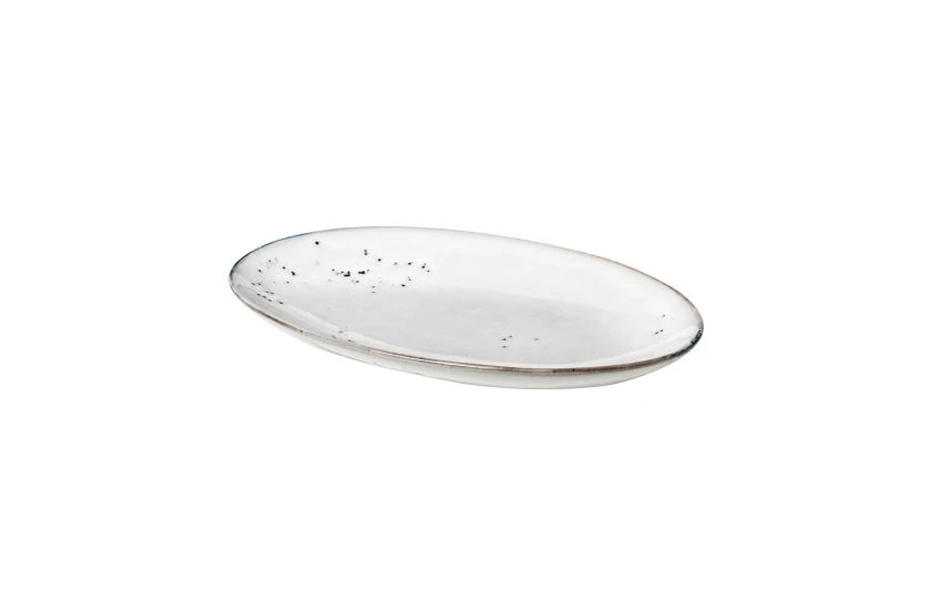 Broste Copenhagen Nordic Sand Small Oval Plate 1 Broste Copenhagen Nordic Sand Small Oval Plate