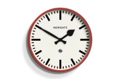 Number Three Railway Wall Clock Red