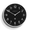 Number Three Professor Wall Clock Polar White Black Face
