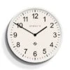 Number Three Professor Wall Clock Polar White