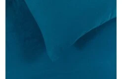 Organic Cotton Sateen Petrol Blue Fitted Sheet Super King