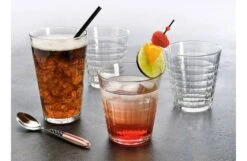 Duralex Prisme Tumbler Set Of 6 Clear -Broste Copenhagen Shop p r prism tumbler clear family