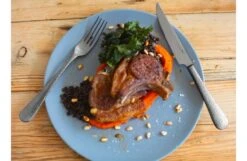 Planish Satin Cutlery 24 Piece Set -Broste Copenhagen Shop planish steakknife fork lamb 3 3