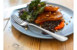 Planish Satin Cutlery 24 Piece Set -Broste Copenhagen Shop planish tablefork squash 1 3