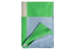 Pop Wool Throw Green 130 X 200cm -Broste Copenhagen Shop pop green folded