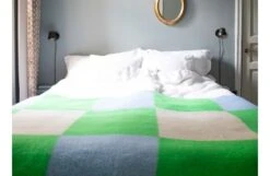 Pop Wool Throw Green 130 X 200cm -Broste Copenhagen Shop pop throw green