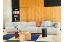 Hay Ethan Cook Flat Works Rug Peach Green Check -Broste Copenhagen Shop quilton comb 5 mode 009 slit tablet works blue offset outline cushion