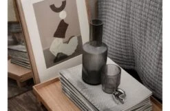 Ferm LIVING Ripple Glassware Smoke Grey 18 Ferm LIVING Ripple Glassware Smoke Grey -Broste Copenhagen Shop r i ripple carafe and tumbler