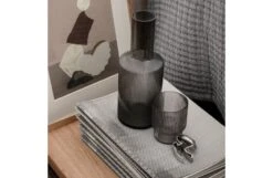 Ferm LIVING Ripple Smoked Grey Carafe -Broste Copenhagen Shop r i ripple carafe and tumbler 2 2