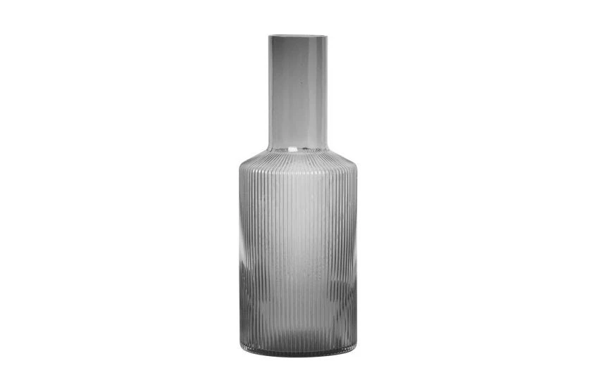 Ferm LIVING Ripple Glassware Smoke Grey 3 Ferm LIVING Ripple Glassware Smoke Grey - Image 3