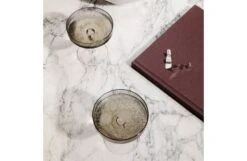 Ferm LIVING Ripple Smoked Grey Champagne Saucer Set Of 2 -Broste Copenhagen Shop r i ripple champagne glasses 2 1