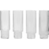 Ferm LIVING Ripple Clear Long Drink Glasses Set Of 4