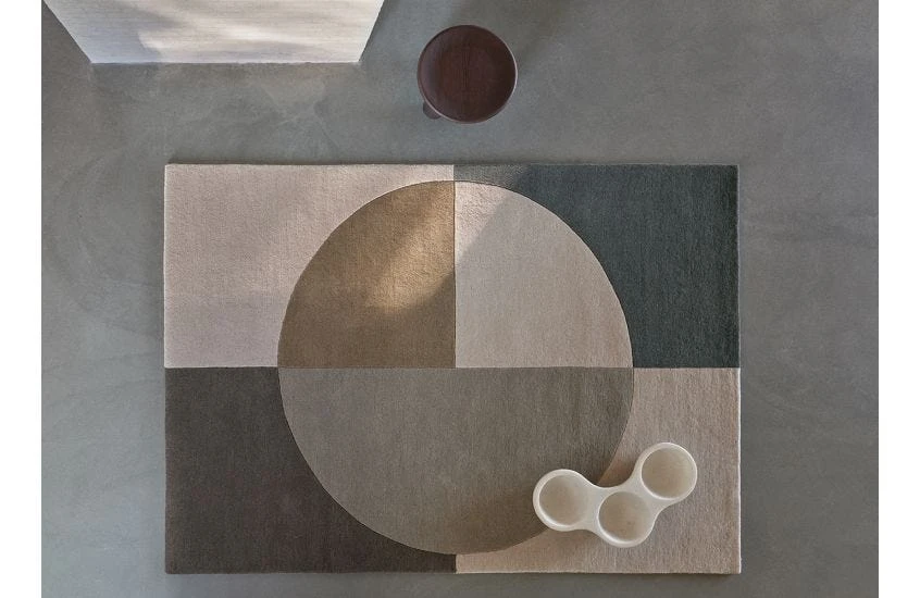 Linie Design Radiality Rug Olive 3 Linie Design Radiality Rug Olive - Image 3