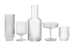 Ferm LIVING Ripple Glassware Clear -Broste Copenhagen Shop ripple group clear