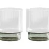 Rye Smoke Water/Beer Glasses Set Of 2