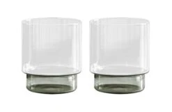 Rye Smoke Water/Beer Glasses Set Of 2