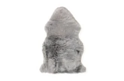 Sheepskin Rug Small Long Wool -Broste Copenhagen Shop sheepskin long wool light grey 2