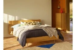 Linen Cotton Quilt Navy -Broste Copenhagen Shop shiro bedroom range ss23 44