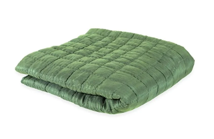 Silk Bedspread Throw Sage 3 Silk Bedspread Throw Sage - Image 3