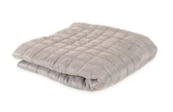 Silk Bedspread Throw Steel -Broste Copenhagen Shop silk throw 1 grey