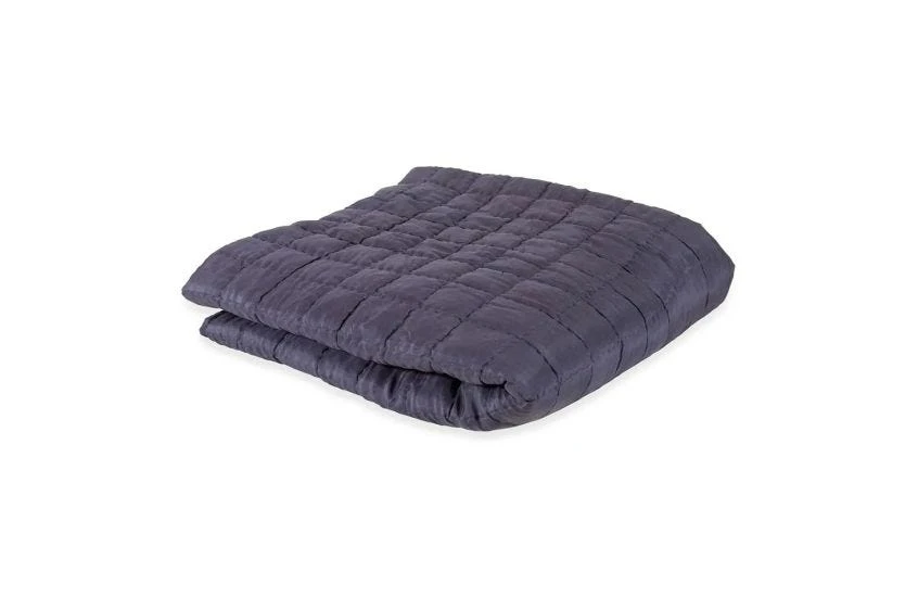 Silk Bedspread Throw Indigo 3 Silk Bedspread Throw Indigo - Image 3