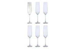 Six Champagne Flute Set Of 6