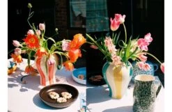 Hay Sobremesa Stripe Vase -Broste Copenhagen Shop sobremesa stripe vase s red 2