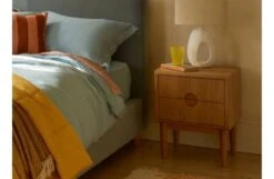 Amira Bedside Table -Broste Copenhagen Shop ss23 sleep amira bedside table lifestyle 1