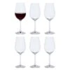 Six Red Wine Glasses Set Of 6