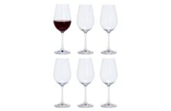 Six Red Wine Glasses Set Of 6