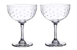 Champagne Saucers Stars Set Of 2