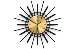 The Stingray Clock Brass And Black
