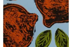 Frutetto Arancia On Light Blue Print 50 X 70cm 5 Frutetto Arancia On Light Blue Print 50 X 70cm -Broste Copenhagen Shop stoff frutteto print 7148