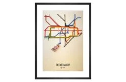 Tate Gallery By Tube, 1986 By David Booth Framed Print
