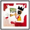 Trumpet By Jean-Michel Basquiat Framed Print