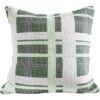 Tradition Recycled Check Cushion Green 50 X 50cm