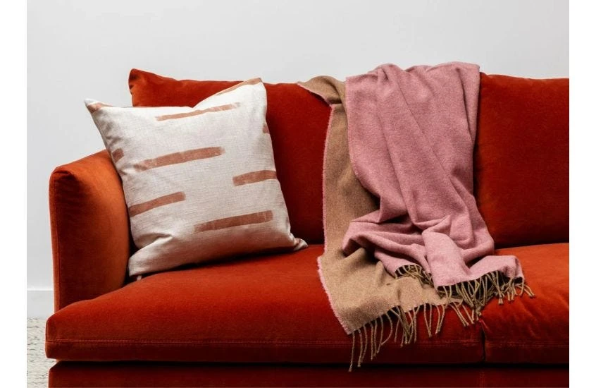 Two Tone Merino Throw Rose 150 X 180cm 2 Two Tone Merino Throw Rose 150 X 180cm - Image 2